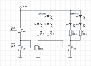 Schaltplan LED Anstereung